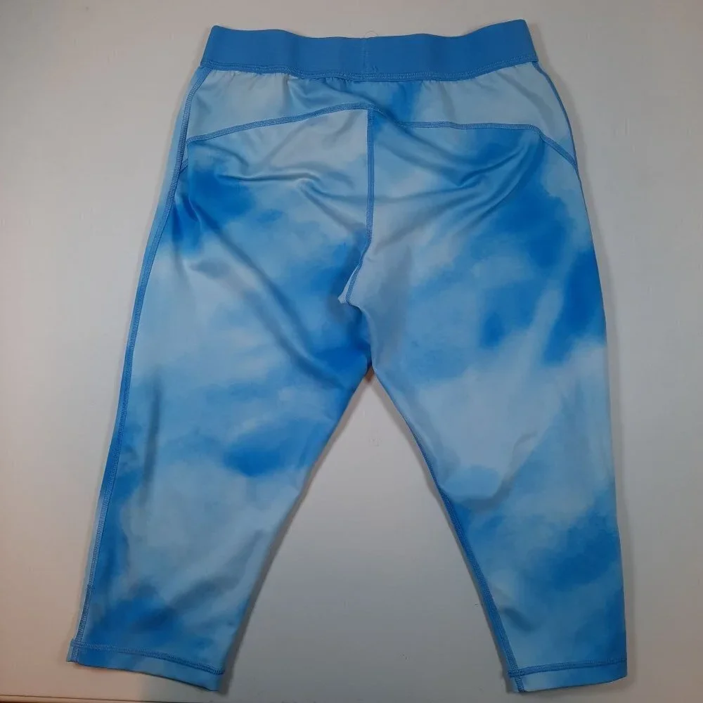 Adidas Techfit 3/4 Capris Tie Dye Tights Slim Fit Running Training Large Womens